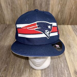 New Era NFL New England Patriots 59FIFTY Snapback Hat Cap Youth Blue Red